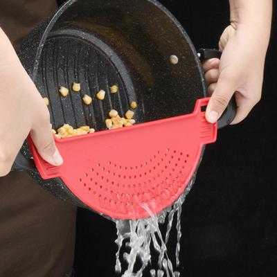Abtropfgestell aus Silikon für Töpfe, Pfannen, Schüsseln, wiederverwendbar, Universalfilter, Pasta, Spaghetti, Hackfleisch, Fett, Gemüse, unverzichtbar für die Küche