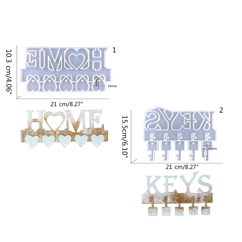 Portable Key Storage Shelf Form Wall Hangings Shelf Hook Storage Rack Mold Compact Silicone Rack Mold for Easy Projects