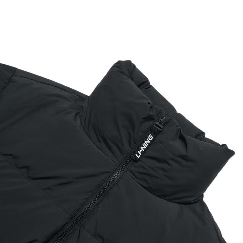 Li Ning Logo Print Einfach Mode Warm Bequem Vielseitig Stehkragen Winddicht Lässig Sportanzug Unisex Anzug YYMV213-3+YKMVA51-1