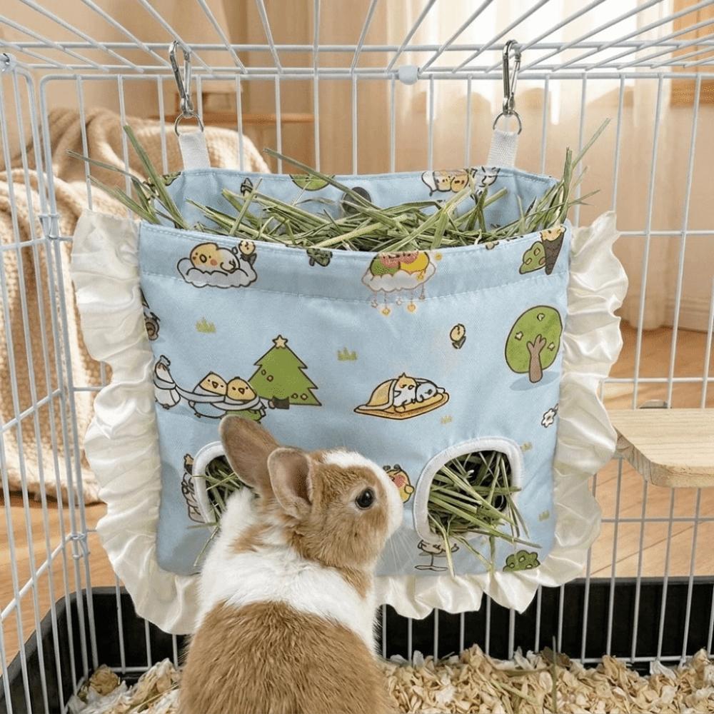 Magnetic Sealing Rabbit Hay Bag Leak-Proof Pet Feeding Bag For Rabbit Chinchillas Rats