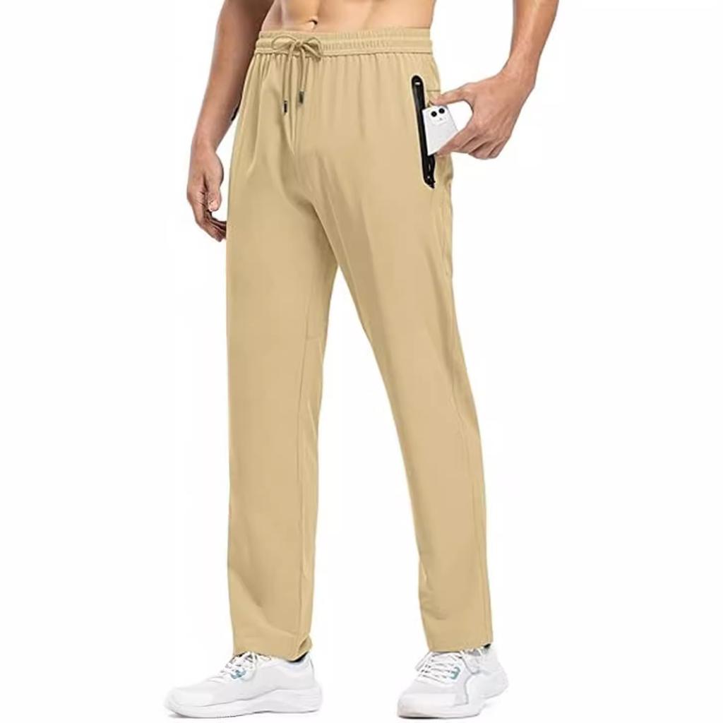 New Men'S Sports Outdoor Mountaineering Fashion Leisure Sports Fast Drying Breathable Elastic Sports Pants Men