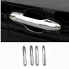 Chrome Car Door Handles Cover Trim 4pcs For Toyota RAV4 2019-2023
