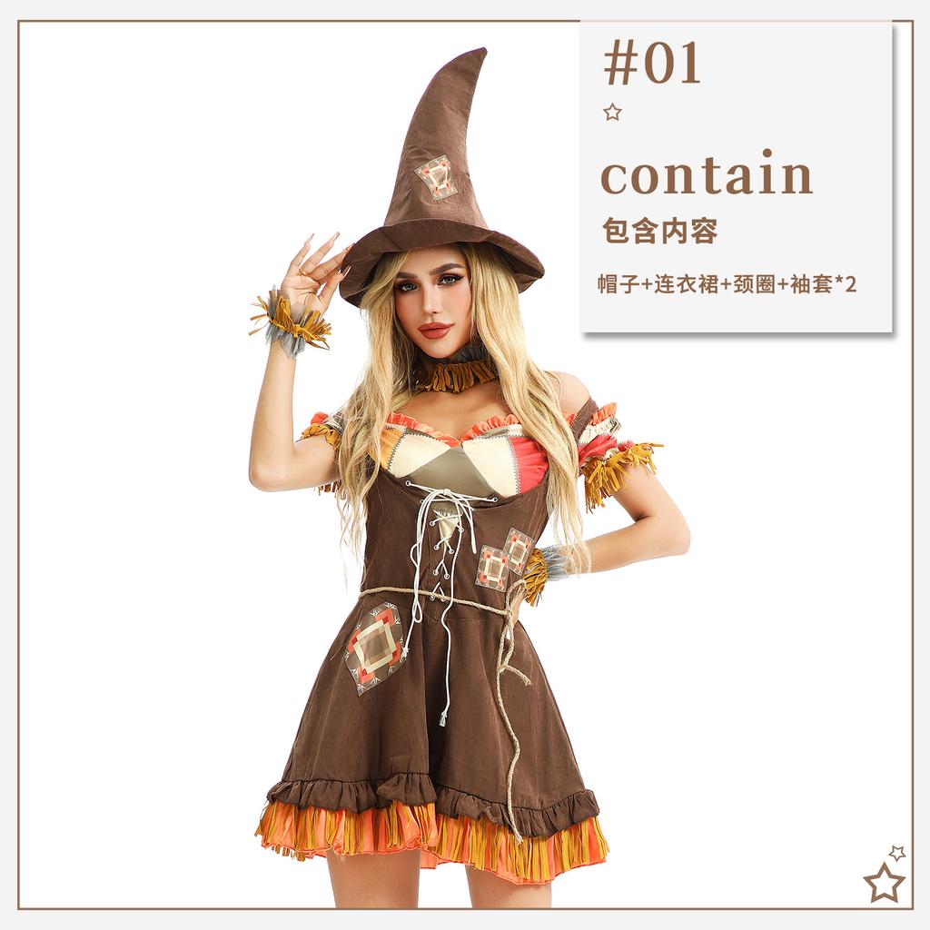 Female Robin Halloween Costume Adult Witch Hunter Costume Pirate Costume Scarecrow Elf Party Costume