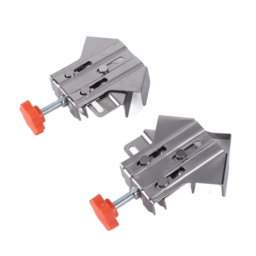 4Pcs Corner Clamp Stainless Steel Opened Closed Adjustable 90 Degree Right Angle Clamp for Woodworking