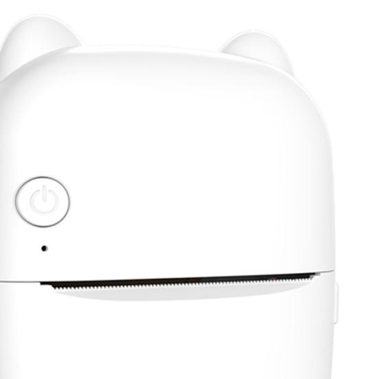 KI-Taschendrucker Tragbarer kabelloser Fotodrucker 1200mAh Tintenloser Thermodruck KI-Sprachsteuerung Mehrsprachige Unterstützung Kompakter Mini-Drucker