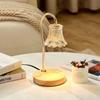 Modern Luxury Fragrance Wax Burner Lamp Glass Shade AC Powered Halogen Bulbs Simple Flexible Candle Warmer Lantern Base 2-Year