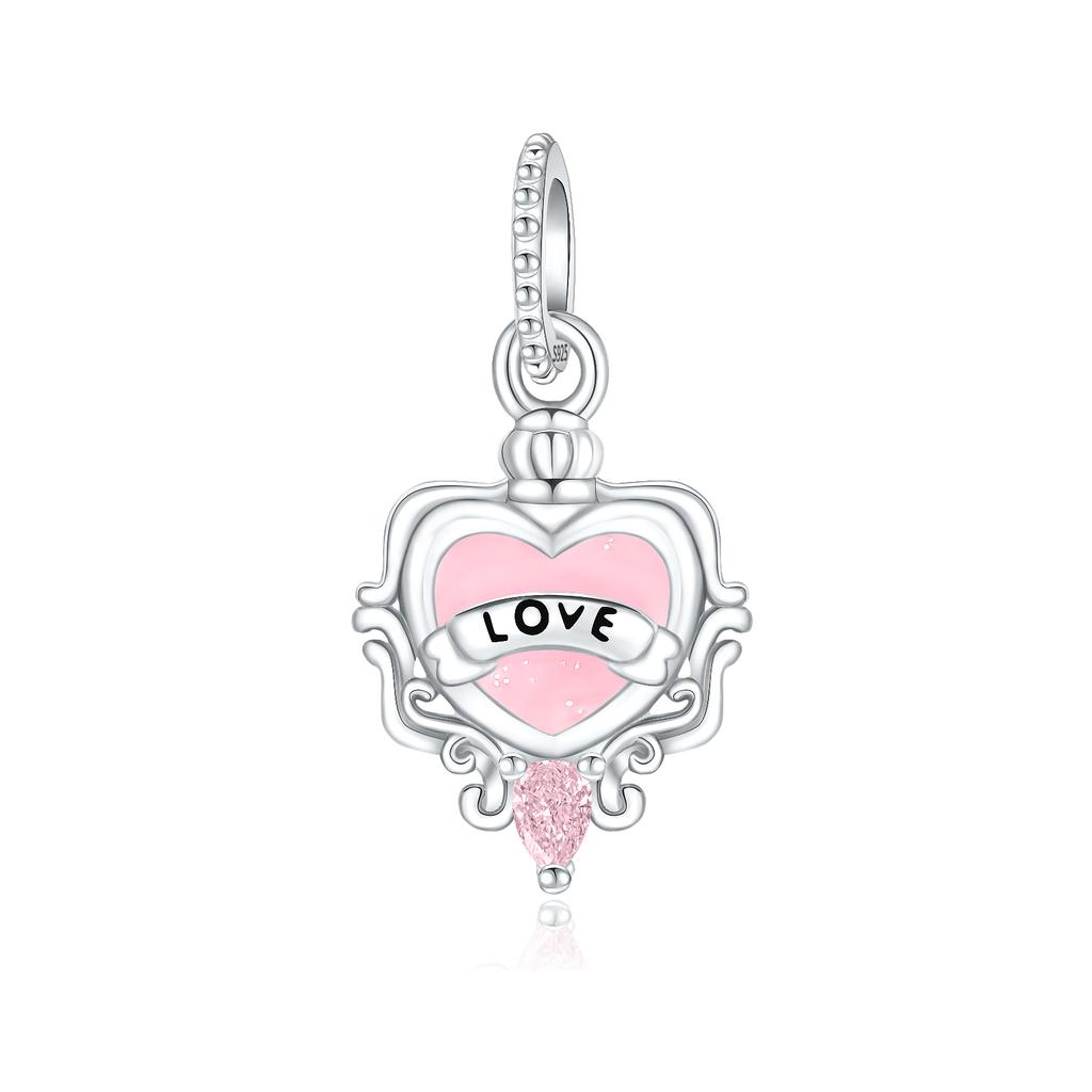 Copper Premium Daisy Crown Perfum Blue Pink Beads Charms Fit Original Beads Pendent Dangle Bracelet Diy Women Jewelry Gift