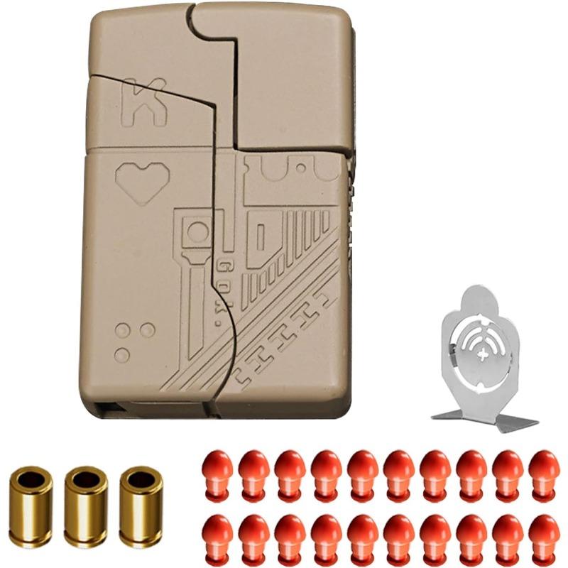 EDC Finger Fidget Toy Ring – Alloy Stress Relief Launcher for Adults with Simulated Pop-Out Action and Soft Capsules