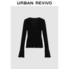 UR Women's Beaded Tie-Front Knit Cardigan