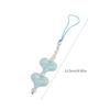 Delicate Heart Phone Charm Colorful Handmade Heart Phone Strap Acrylic Material Heart Phone Jewelry Gift for Women Girls