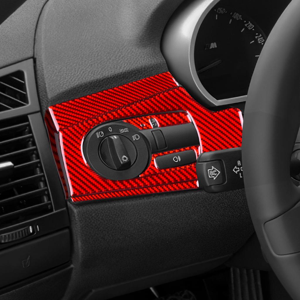 Carbon Fiber Style Headlight Switch Button Frame Sticker for BMW Z4 E85 E86 2003-2008 Interior Trim