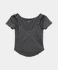 ETRE AU SOMMET Layered Buckle Line Top (Charcoal)