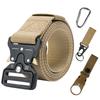 Elastic Tactical Nylon Belt with Alloy Buckle, Popular for Outdoor Use, Customizable Size