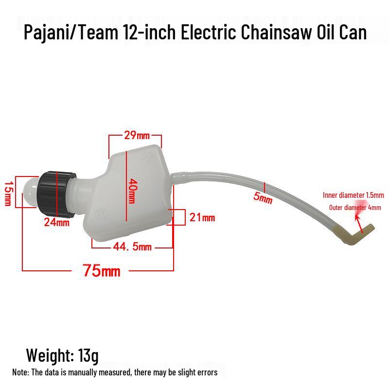 

12 Electric Chainsaw Oil Pot, Plastic Accessory
