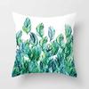 Fashion Tropical Plant Polyester Pillow Case Office Fabric Sofa Cushion Cover Home Polyester Pillow Case