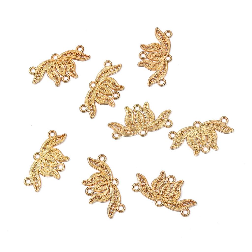5/10 Stücke Metalllegierung Lotus Stecker Charms Anhänger DIY Schmuckzubehör