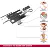 VICTORINOX Swiss Card Light Translucent Black Swiss Army Knife Multifunctional Stationery Stationery Loupe Ballpoint Pen LED Light with Philips