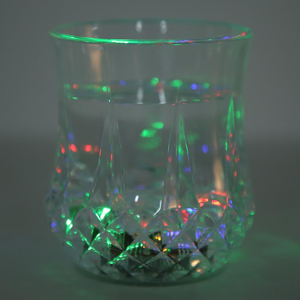 Automatic Light Color Change LED Flashing Cup Water Sensor Mug for Bar Party Supplies Gift