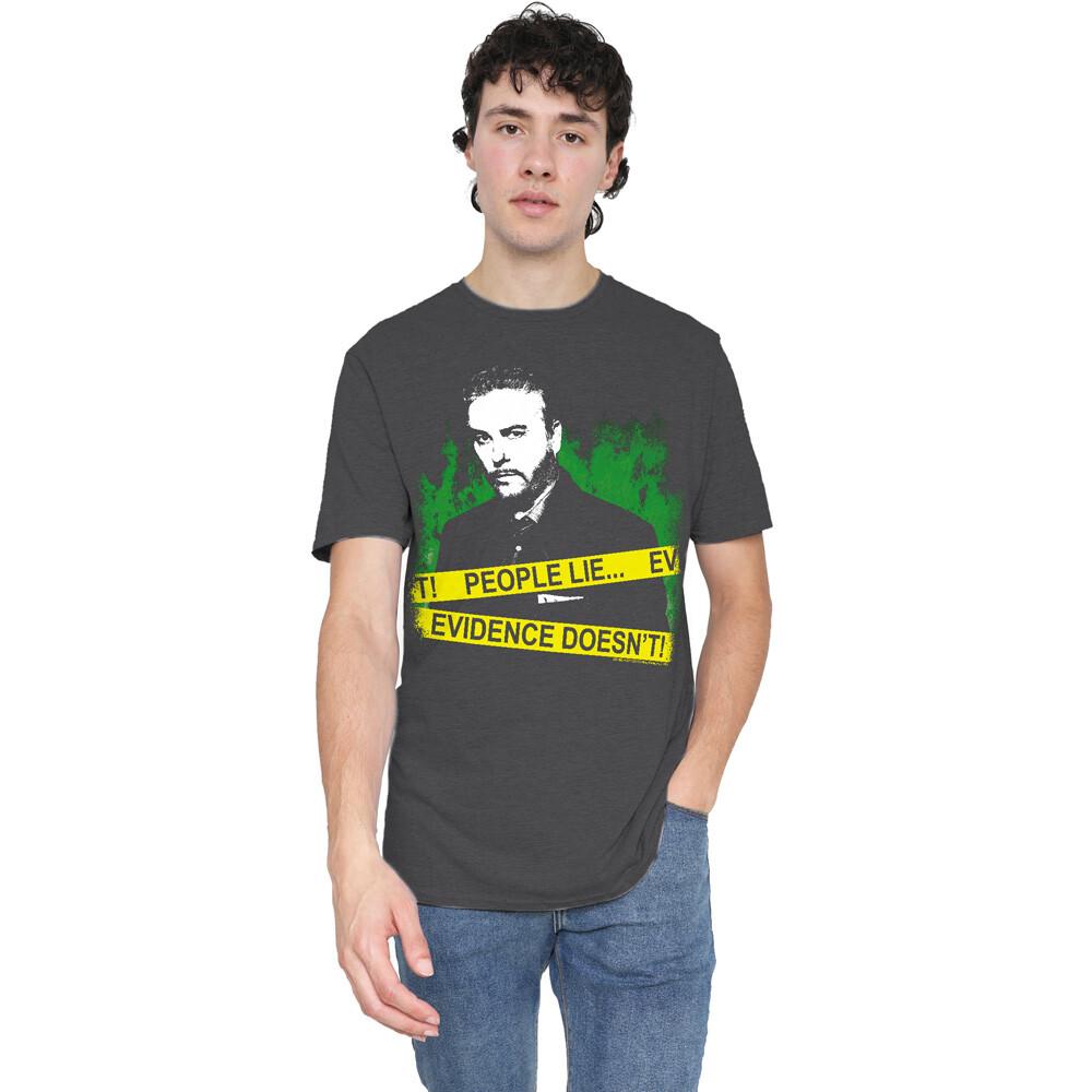 Csi People Lie T-Shirt S-2XL Charcoal XXXL