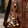 Langlebiger Affen-Schlüsselanhänger mit Plüschtier-Schlüsselanhänger 3D-gedrucktes Babyrucksack-Zubehör Hängender Niedlicher Tier-Taschenanhänger für Schlüssel Geschenk