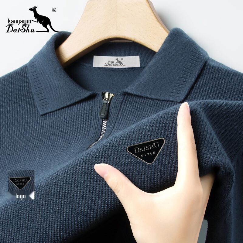 

Men s Loose Fit Half-Zip Ribbed Knit Pullover XL