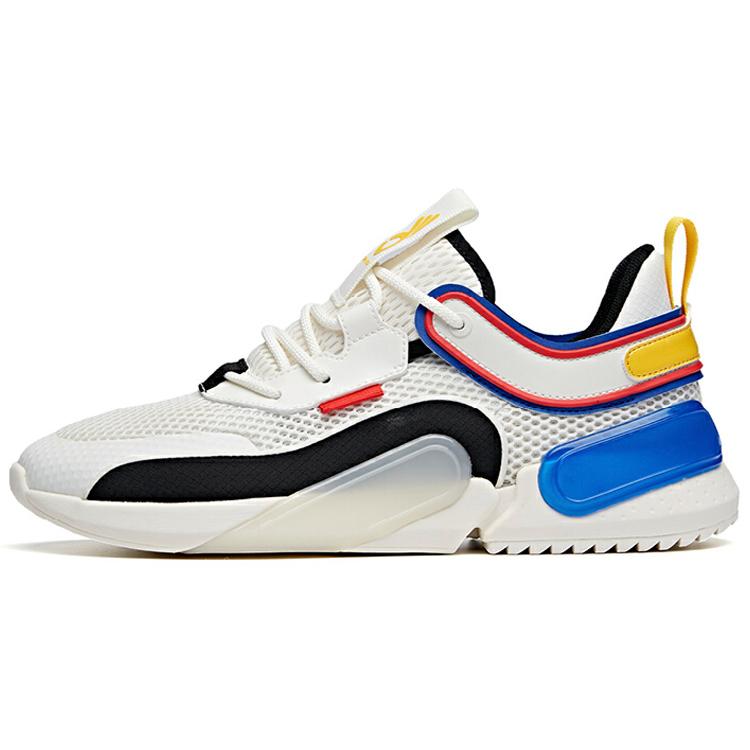 

Новые повседневные кроссовки ANTA Кубик Рубика Мужские низкие белые синие черные 112028888-2 42.5