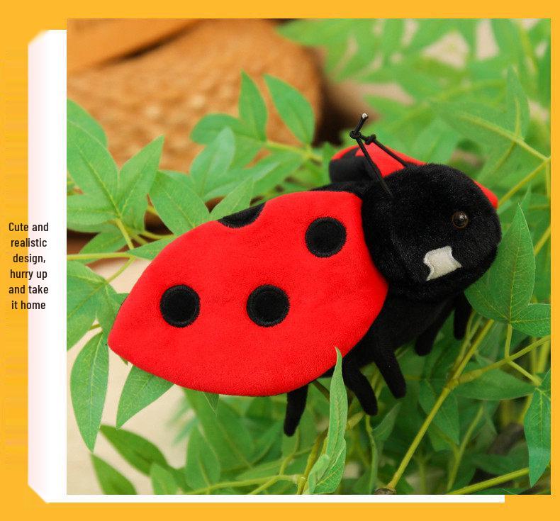 Soft and Realistic Insect Plush Toys: Butterfly, Ladybug, Bee Doll, Spider Gift for Kids