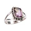 Natural Ametrine Gemstone Handmade 925 Solid Silver Jewelry Ring Size 9.5 T6f47