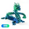 3D Printed Dragon Rotatable Articulated Dragons Western Style Crystal Dragon Home Office Desktop CraftS Ornament Creative Gifts
