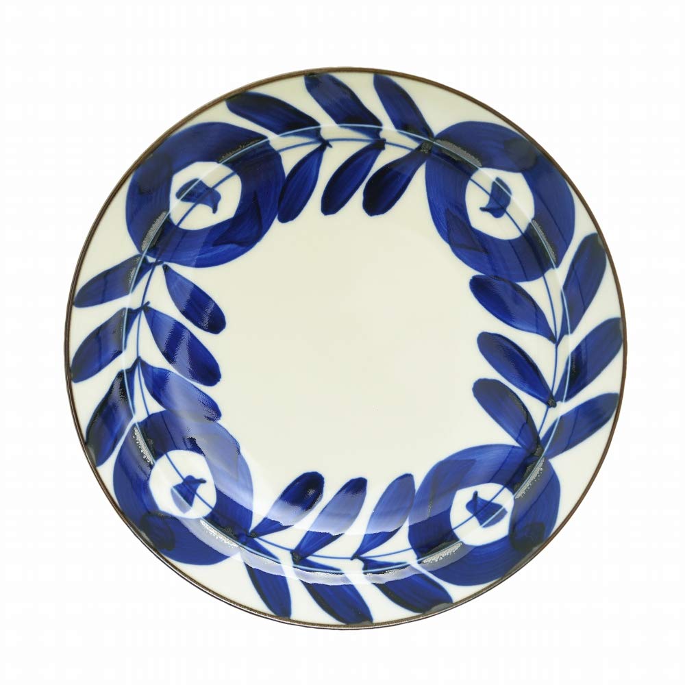 

natural69 Scorched Gosu Plate with Leaf Design natural69 Hasami Ware Scorched 20cm Microwave and Dishwasher Made in Choose Your Japanese or Thank You