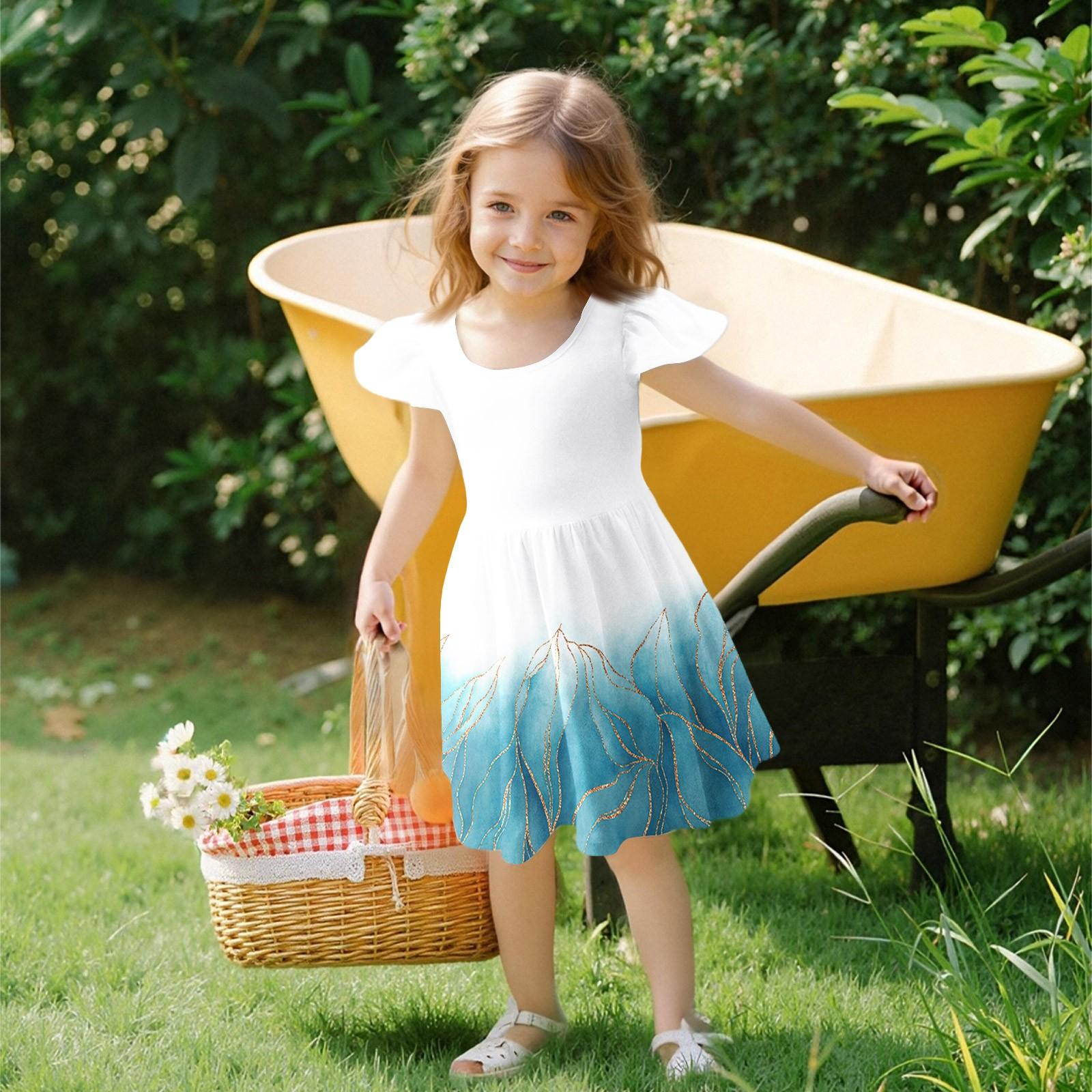 

Девочки Платье с рукавами для малышей Платья Повседневные платья для вечеринок и школ Одежда для девочек 160