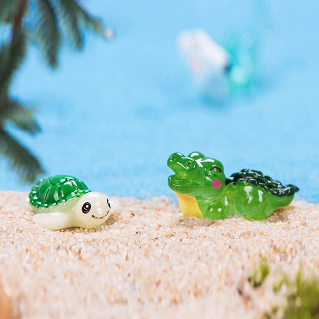 Micro Marine Animal Resin Scene Ornaments Small Items Holiday Gift Toys