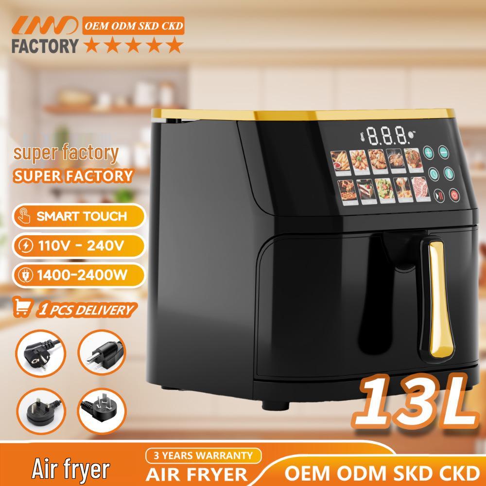 Electric Air Fryer Oven 13L - Large Capacity, Multifunctional, Visible Fryer for French Fries and More Household Cooking