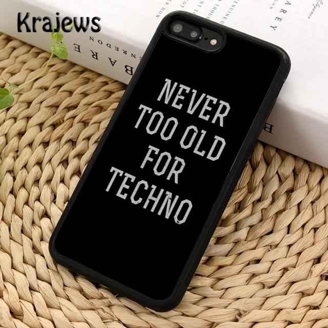 Krajews Love Techno Music Quotes Phone Case Cover For iPhone 17 Air 16 15 14 plus 12 13 pro max coque Fundas