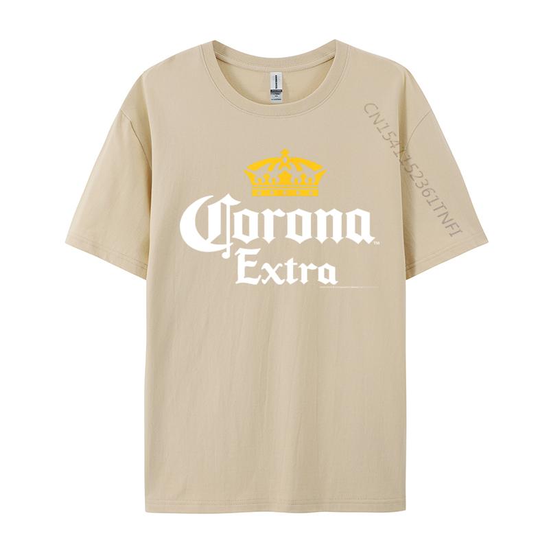 Officially Licensed Corona Gold Crown Rife Mens T Shirt Cool Camisa Luxury Designer T-Shirts Pure Cotton