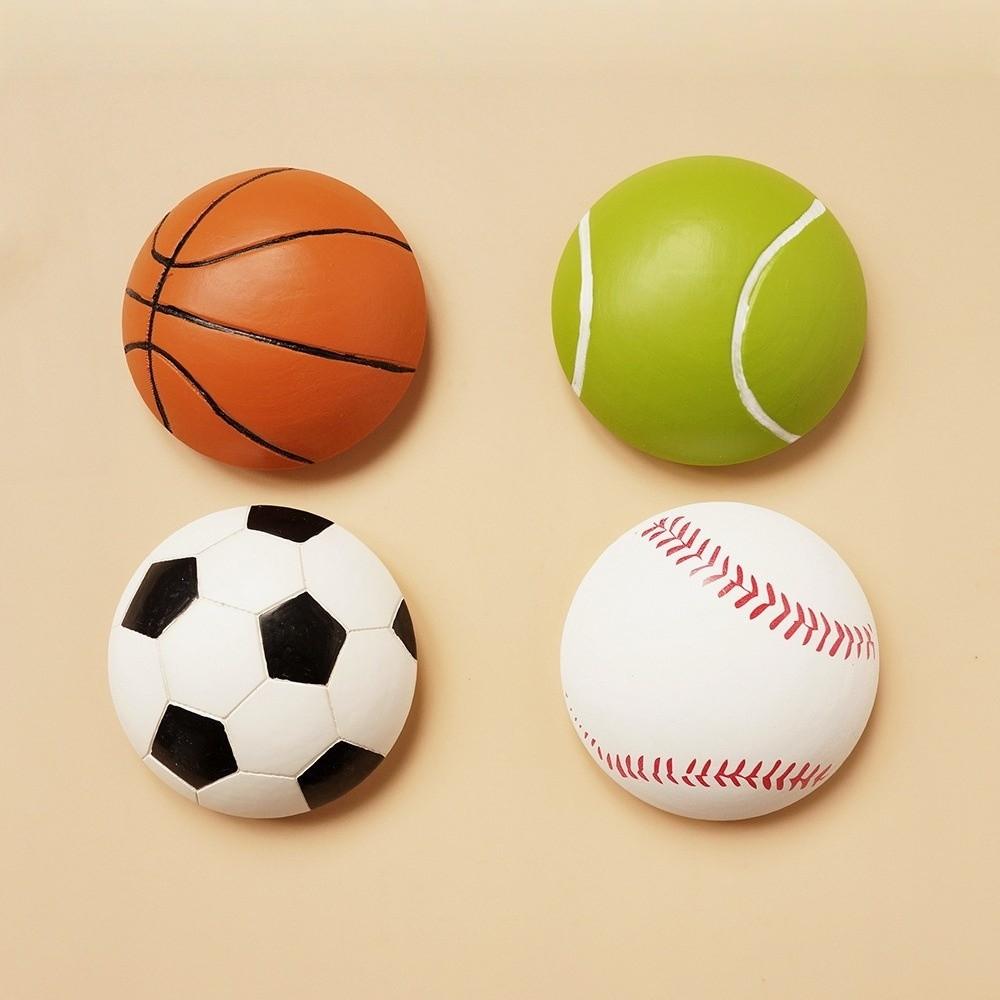 Basketball Wooden Bottle Opener Football Magnetic Cap Remover Sports Series Fridge Magnet  Kitchen