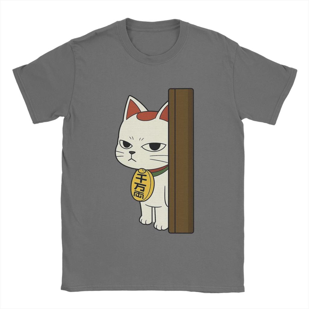 Novelty Anime Dandadan Turbo Granny Cat T-Shirt for Men Crewneck Pure Cotton T Shirts  Short Sleeve Tees New Arrival Clothes