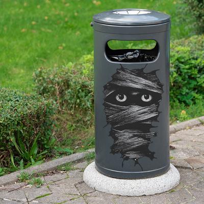 Halloween Bandagen Monster Mülleimer Festliche Atmosphäre Dekorative Aufkleber