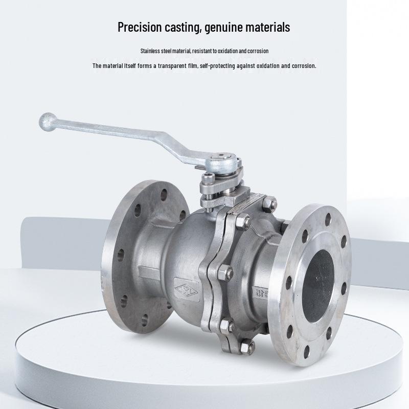 304/316 Stainless Steel Flanged Ball Valve Q41F-16P, High-Pressure Shut-off, Soft Seal for Chemical and Water Use