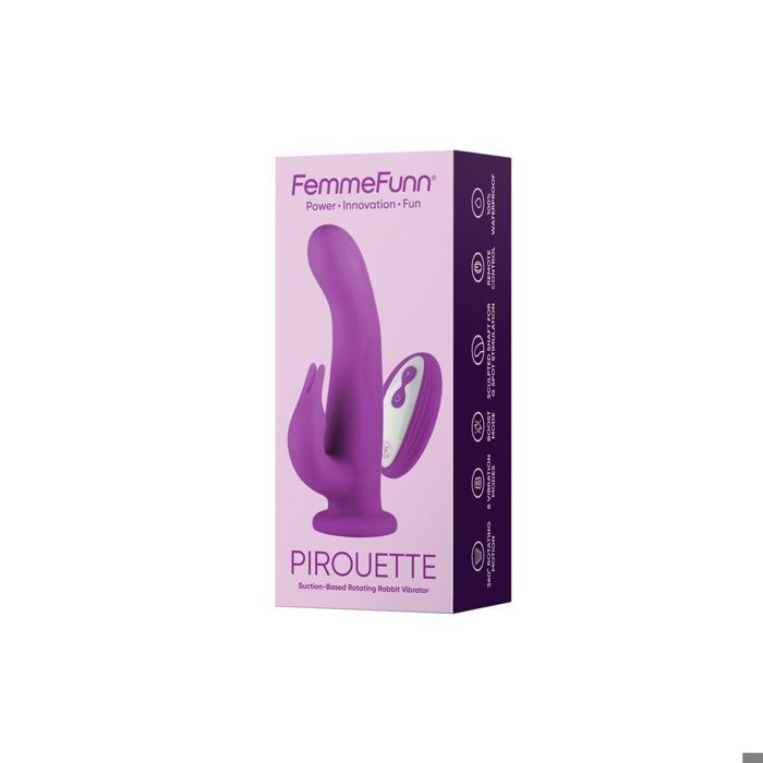 Vibrator - FemmeFunn Pirouette - Purple - Silicone - Rechargeable
