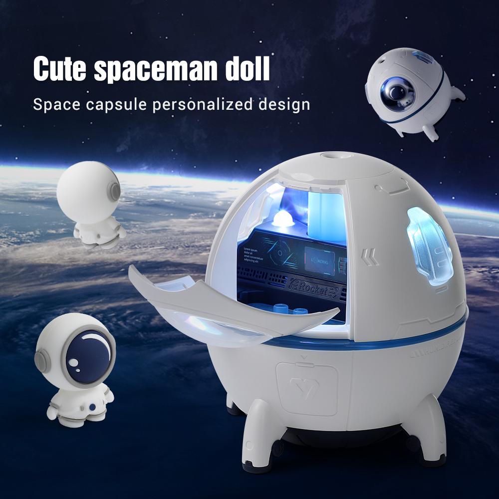 

Space Capsule Humidifier Waterproof Spaceship Atmosphere Night Light Delicate Spray Relieve Dryness Water Lacking