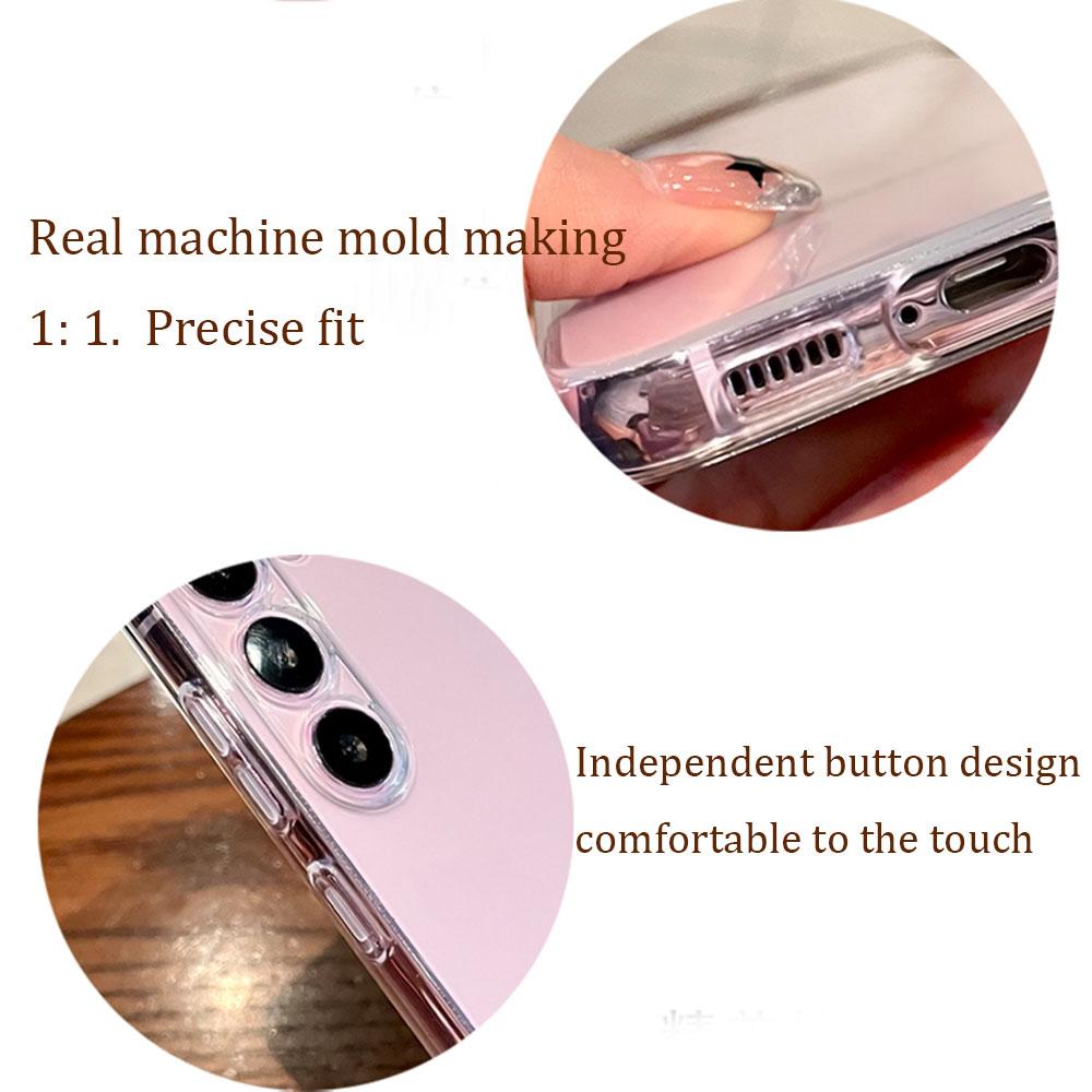 Luxury Shockproof Silicone Clear Soft Case For Samsung Galaxy S24 S23 S21 FE S25 Plus Note 20 Ultra Transparent Back Cover