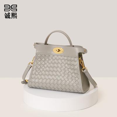 Textur trendige Handtasche Mode gewebte Tasche hochwertig exquisit Umhängetasche Damen einfache Schultertasche