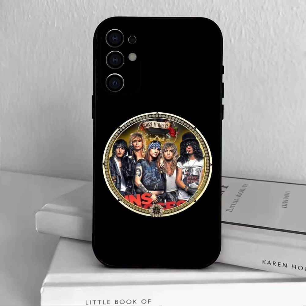 Band G-Guns N' Roses Phone Case For Samsung S25,S24,S21,S22,S23,S30,Ultra,S20,Plus,Fe,Lite,Note,10,Black Cover