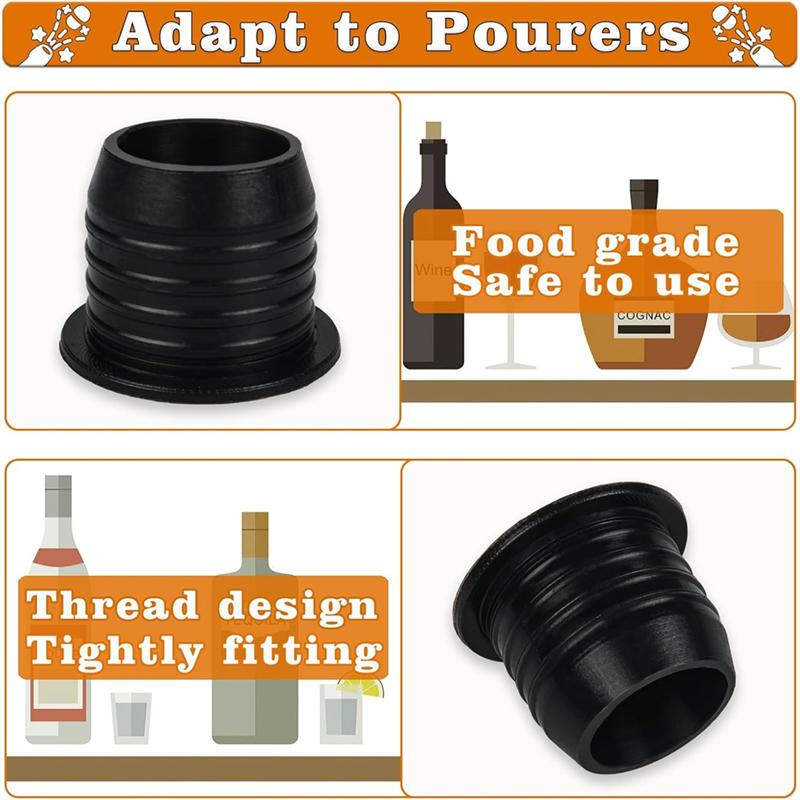 Good-12 Pack Liquor Pour Spout Adapters, Pour Spouts For Large Neck Liquor Bottles, For Alcohol Olive Oil Up To 25 Mm Neck