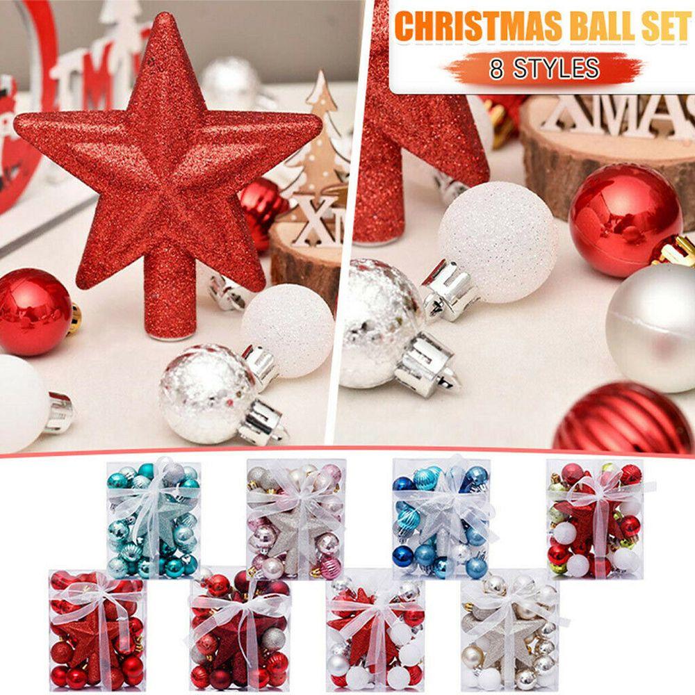 3CM Party Supplies Crafts DIY Gifts Xmas Hanging Ball Bauble Christmas Tree Decoration Drop Pendant