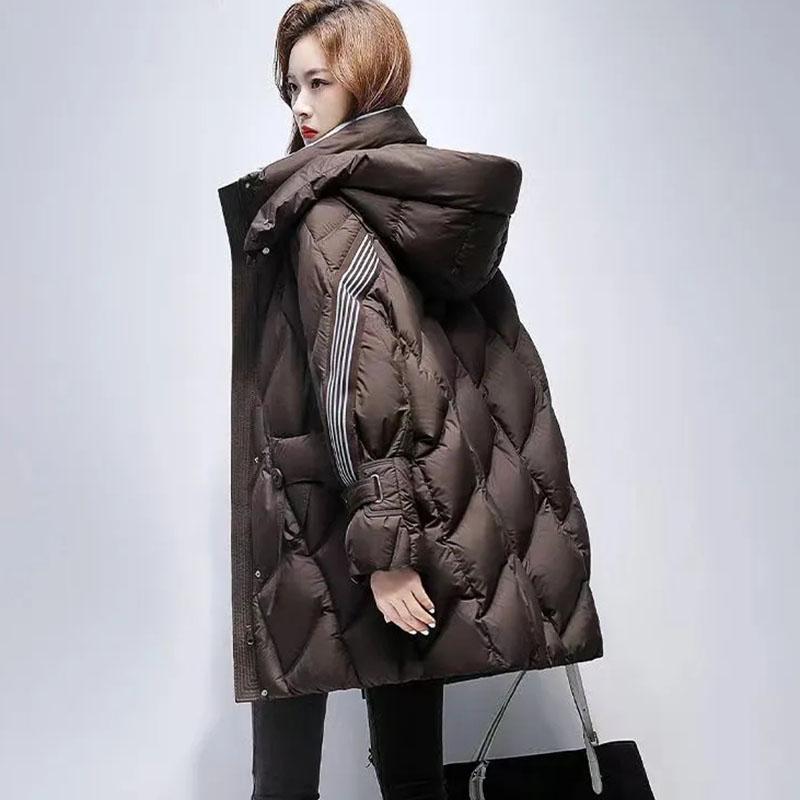Women's Autumn Winter Warm Coat Long Thick Padded Jacket Female Hooded Parker Clothes