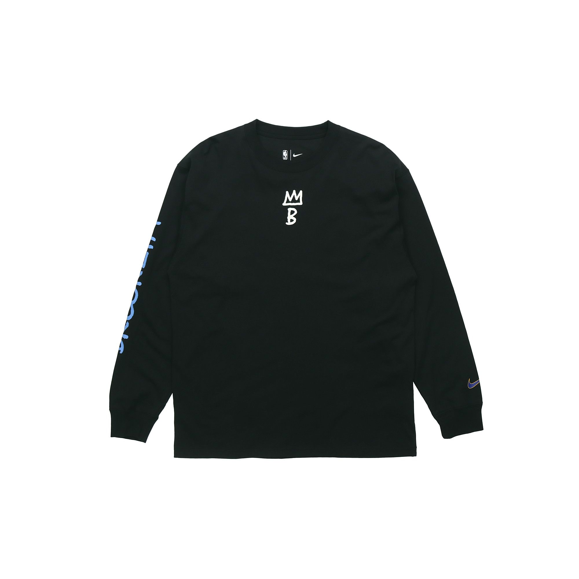 Мужской свитшот с круглым вырезом Nike Brooklyn Nets Courtside City Edition, спортивный пуловер, черный CT9398-010 S