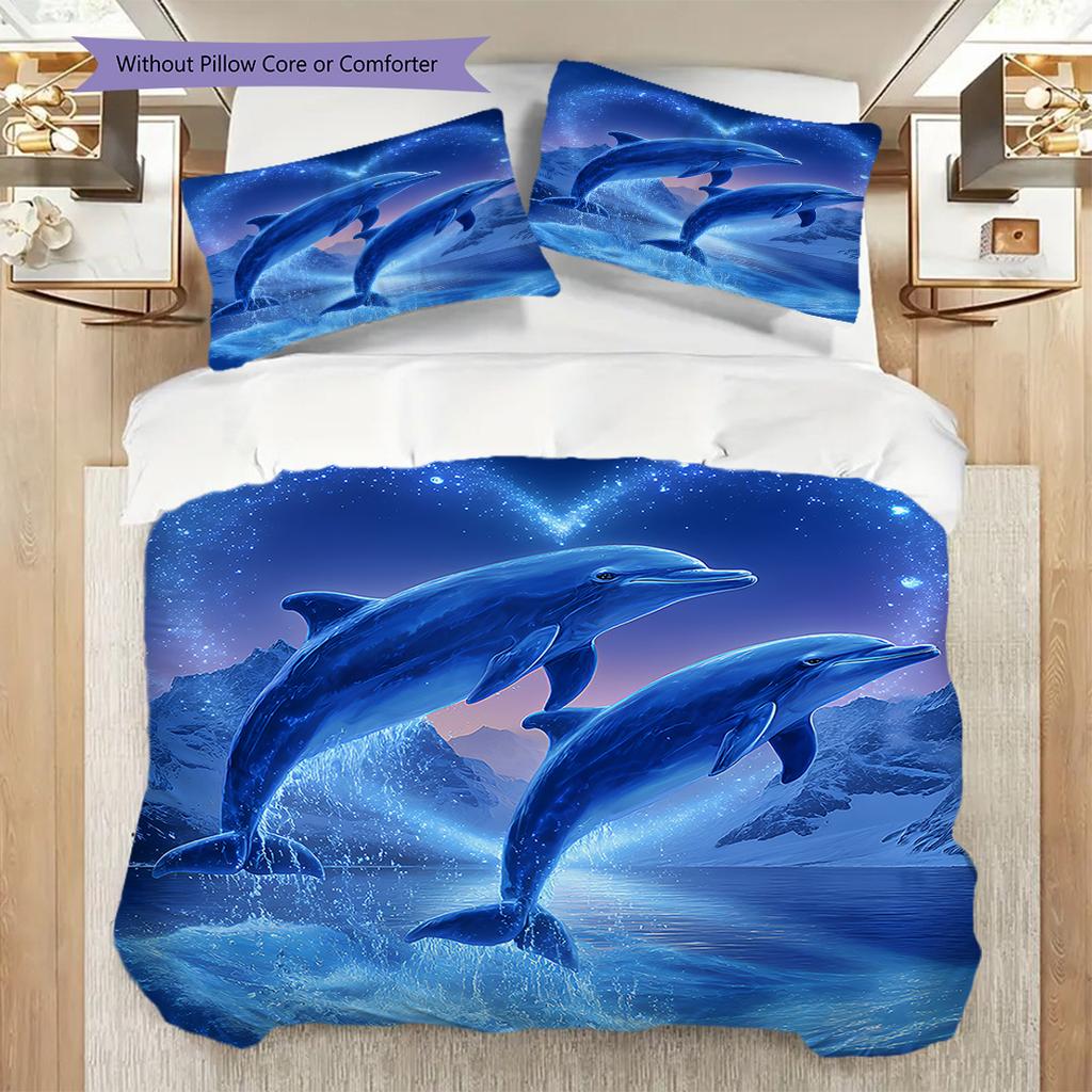 Walmuster Bettwäsche Steppdecke Set Bettbezug Kissenbezug Heimdekoration Geburtstagsgeschenk (1 Bettbezug + 2 Kissenbezüge, ohne Füllung)