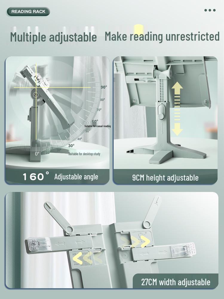 Adjustable Multifunctional Reading Stand & Bookshelf for Students